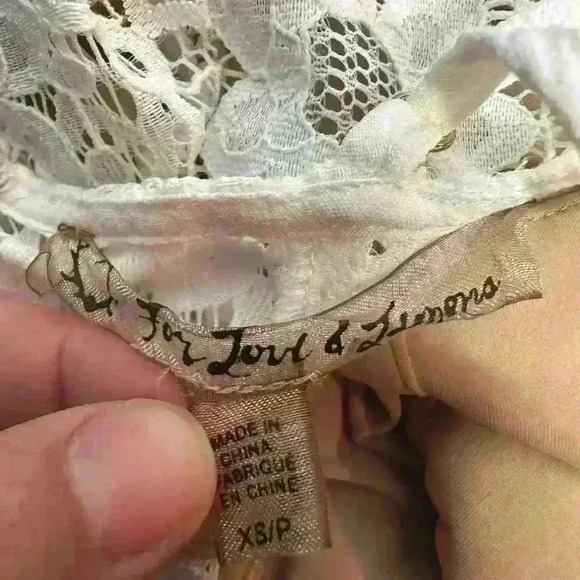 For Love & Lemons Rosemary white lace midi dress XS - Picture 6 of 6